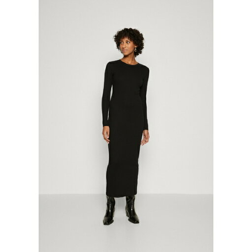 サムス サムス レディース ワンピース トップス MIDI DRESS - Shift dress - black サムス サムス レディース ワンピース トップス MIDI DRESS - Shift dress - black