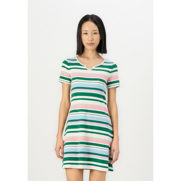 トム テイラー デニム レディース ワンピース トップス STRIPED MINI DRESS - Day dress - multicolor