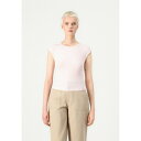 イーブン アンド オド レディース Tシャツ トップス Basic T-shirt - pink a boo