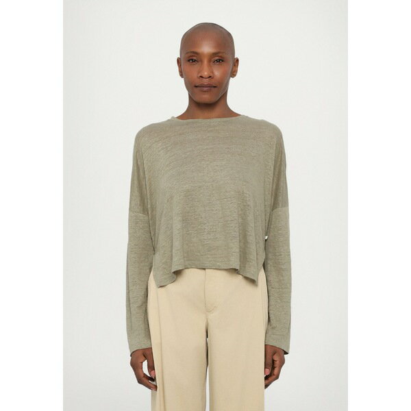 クローズド レディース Tシャツ トップス CREWNECK LONGSLEEVE - Long sleeved top - olive