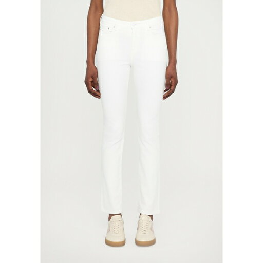 エージージーンズ レディース デニムパンツ ボトムス MARI MID RISE - Slim fit jeans - white エージージーンズ レディース デニムパンツ ボトムス MARI MID RISE - Slim fit jeans - white