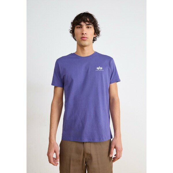 եȥ꡼   塼 BASIC SMALL LOGO - Basic T-shirt - night pu...