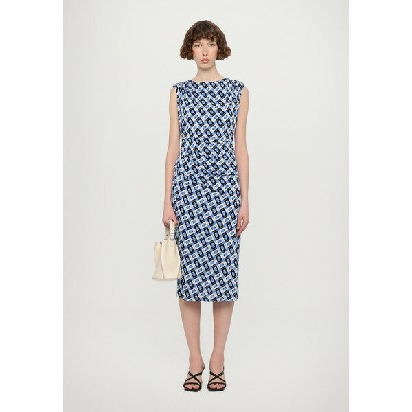 ダイアン フォン ファステンバーグ レディース ワンピース トップス DARRIUS DRESS - Jersey dress - cane link blue