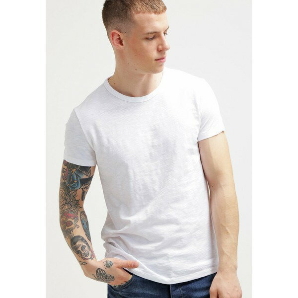 サムス サムス メンズ サンダル シューズ LASSEN - Basic T-shirt - white