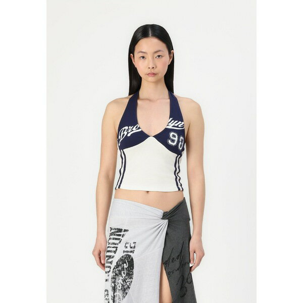 ビー ディ ジー アーバン アウトフィッターズ レディース Tシャツ トップス BROOKLYN HALTER - Top - navy