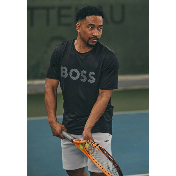 ボス メンズ サンダル シューズ TEE ACTIVE - Sports T-shirt - black