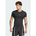 アディダス メンズ サンダル シューズ TECHFIT CONTROL TRAINING - Sports T-shirt - black