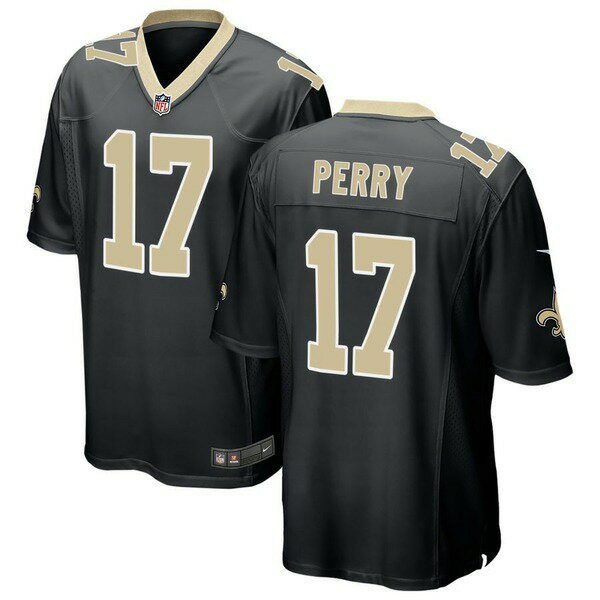 ナイキ メンズ ユニフォーム トップス New Orleans Saints Nike Custom Game Jersey Black