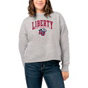 リーグカレッジエイトウェア レディース パーカー・スウェットシャツ アウター Liberty Flames League Collegiate Wear Women's 1636 Boxy Pullover Sweatshirt Ash