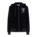 【送料無料】 モスキーノ レディース パーカー・スウェットシャツ アウター Sweatshirts Black