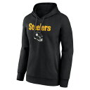 ファナティクス レディース パーカー・スウェットシャツ アウター Minkah Fitzpatrick Pittsburgh Steelers Fanatics Branded Women's Team Wordmark Player Name & Number Pullover Hoodie Black