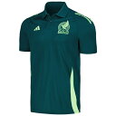 AfB_X Y |Vc gbvX Mexico National Team adidas 2024 Raglan Polo Green