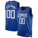 ナイキ メンズ ユニフォーム トップス LA Clippers Nike Unisex Swingman Custom Jersey Royal Icon Edition