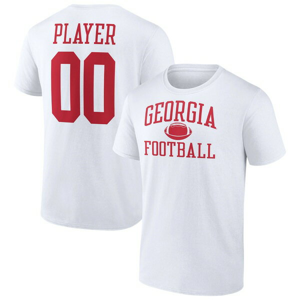 եʥƥ  T ȥåץ Georgia Bulldogs Fanatics Branded Football PickAPlayer NIL Gameday Tradition TShirt White