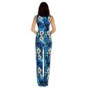 ドレスザポプレーション レディース ワンピース トップス Women's Hunter Floral-Print Jumpsuit Cobalt Mul