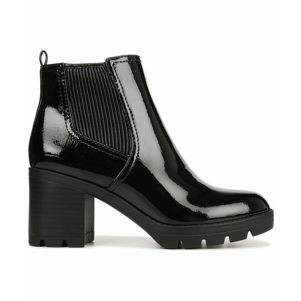 ナチュライザー レディース ブーツ シューズ Madalynn-Gore Lug Sole Booties Black Faux Patent