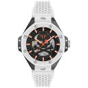 フィリッププレイン レディース 腕時計 アクセサリー Men's Automatic Skeleton Royal White Silicone Strap W...