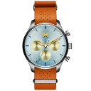 エムブイエムティー レディース 腕時計 アクセサリー Men's Airhawk Multifunction Tan Leather Watch 42mm Ta...