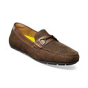 フローシャイム メンズ ドレスシューズ シューズ Men's Motor Moc Toe Bit Driver Brown Suede