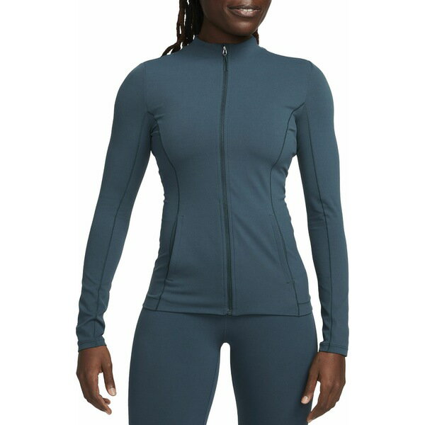 ナイキ ブルゾン レディース ナイキ レディース ジャケット＆ブルゾン アウター Nike Women's Yoga Dri-FIT Luxe Fitted Jacket Deep Jungle