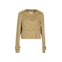 ドンダップ レディース ジャケット＆ブルゾン アウター Suit jackets Beige