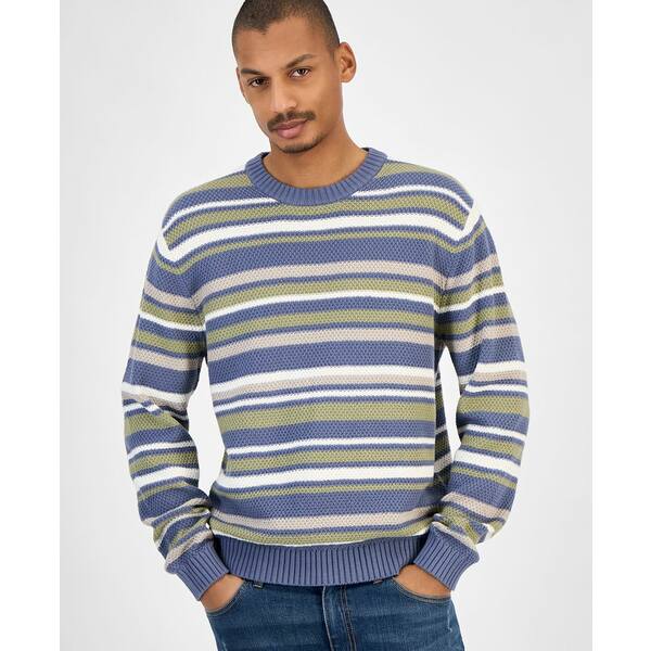 サンアンドプラスストーン メンズ ニット&セーター アウター Men's Striped Crewneck Sweater, Macy's ..