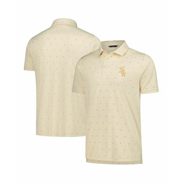 レベルウェア メンズ シャツ トップス Men'sCream Chicago White Sox Vision Polo Shirt Cream