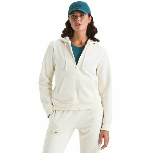 ノースフェイス レディース パーカー・スウェットシャツ アウター Women's Evolution Simple Dome Full-Zip Hoodie White Dune