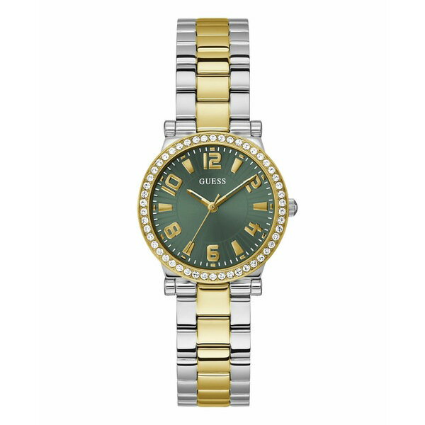 ■ブランド GUESS (ゲス)■商品名 Women's Analog Two-Tone Stainless Steel Watch, 32mm■こちらの商品は米国・ヨーロッパからお取り寄せ商品となりますので、 お届けまで10日〜2週間前後お時間頂いております。 ■各ブランド・商品・デザインによって大きな差異がある場合がございます。 ■あくまで平均的なサイズ表ですので、「参考」としてご利用ください。 ■店内全品【送料無料】です！（※沖縄・離島は別途送料3,300円がかかります）