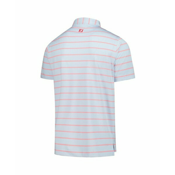 フットジョイ メンズ シャツ トップス Men'sWhite Arnold Palmer Invitational ProDry Multi Pinstripe Lisle Polo Shirt White