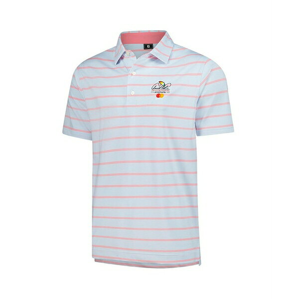フットジョイ メンズ シャツ トップス Men'sWhite Arnold Palmer Invitational ProDry Multi Pinstripe Lisle Polo Shirt White
