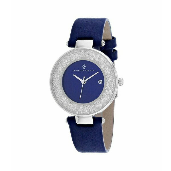 ■ブランド Christian Van Sant (クリスチャンバンサント)■商品名 Women's Dazzle Blue Dial Watch - CV1222■こちらの商品は米国・ヨーロッパからお取り寄せ商品となりますので、 お届けまで10日〜2週間前後お時間頂いております。 ■各ブランド・商品・デザインによって大きな差異がある場合がございます。 ■あくまで平均的なサイズ表ですので、「参考」としてご利用ください。 ■店内全品【送料無料】です！（※沖縄・離島は別途送料3,300円がかかります）