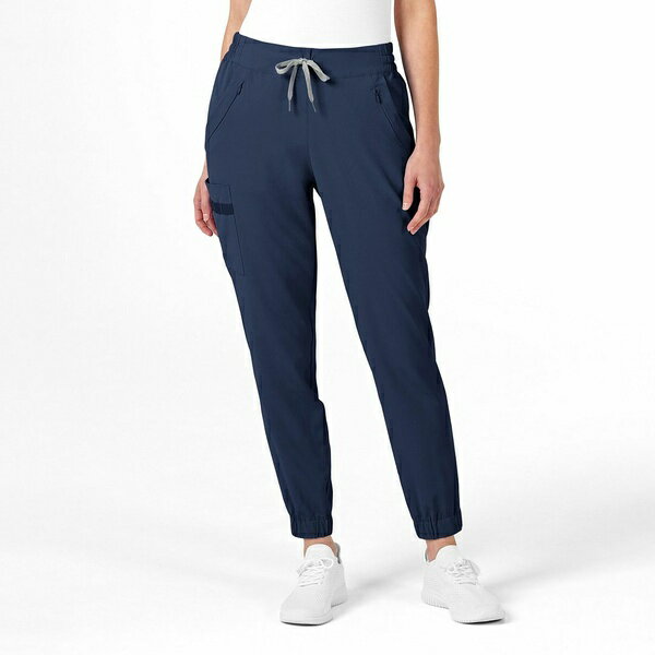 ウィンク レディース カジュアルパンツ ボトムス Petite RENEW Jogger Scrub Pant Navy