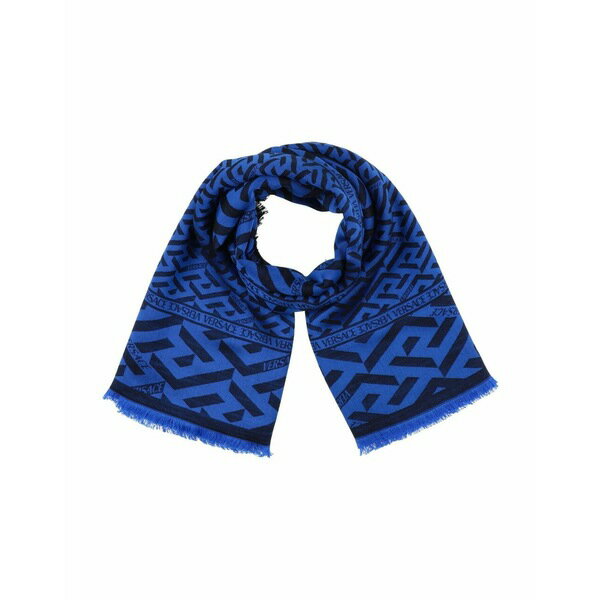 ヴェルサーチ マフラー 【送料無料】 ヴェルサーチ レディース マフラー・ストール・スカーフ アクセサリー Scarves Blue