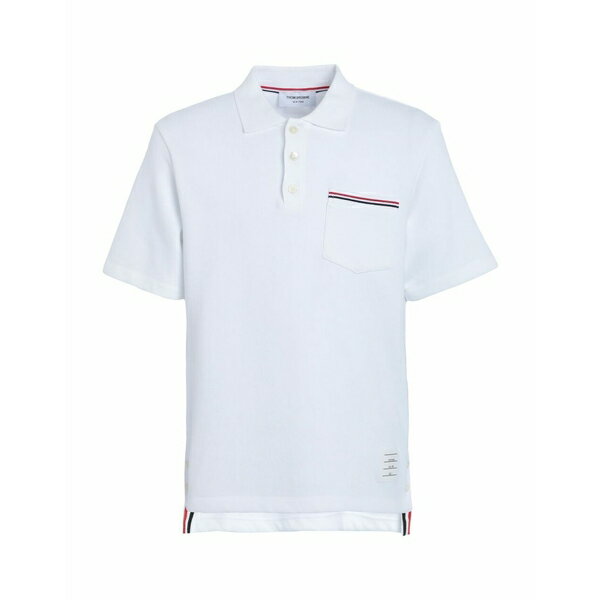 【送料無料】 トムブラウン メンズ ポロシャツ トップス Polo shirts White