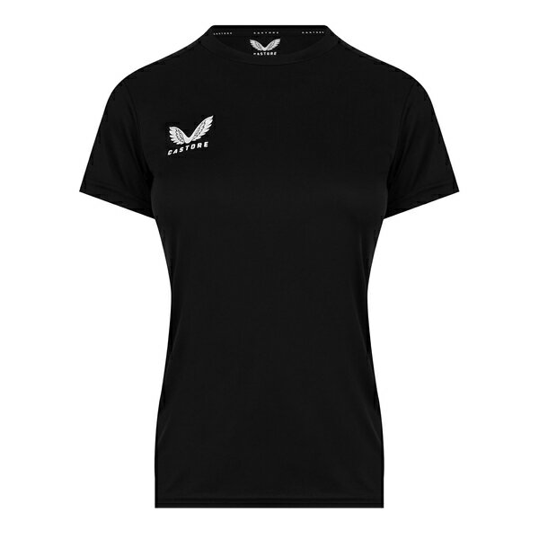 カストレ レディース フィットネス スポーツ Short Sleeve Training T-Shirt Womens Black