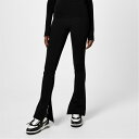 オフホワイト レディース ランニング スポーツ Sleek Split Leggings Black