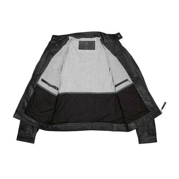 プライムハイド レザー メンズ ジャケット＆ブルゾン アウター Roman Mens Biker Style Leather Jacket Black