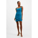 【送料無料】 フレンチコネクション レディース ワンピース トップス FC Rassia Rib Dress Ld33 40-Ocean Depths