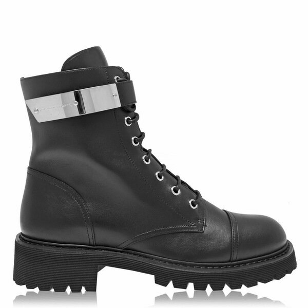 【送料無料】 ジュゼッペザノッティ レディース ブーツ シューズ Combat Lace Up Boots Black 012