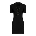 【送料無料】 バルマン レディース ワンピース トップス Mini dresses Black