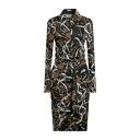 【送料無料】 モスキーノ レディース ワンピース トップス Midi dresses Black