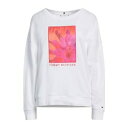 【送料無料】 トミー ヒルフィガー レディース パーカー・スウェットシャツ アウター Sweatshirts White