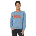 フェールラーベン レディース パーカー・スウェットシャツ アウター Fjallraven Logo Sweater Dawn Blue/Terracotta B...