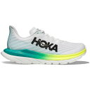 Hoka One One ホカオネオネ レディース スニーカー 【Hoka One One Mach 5 White Blue Glass (Women's)】 サイズ US_8(25.0cm) White/Blue Glass(4)