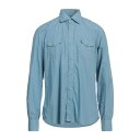 【送料無料】 ダンディライフ バイ バルバ メンズ シャツ トップス Shirts Light blue