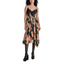 XeB[u }f fB[X s[X gbvX Women's Beatrice Floral-Print Hanky-Hem Midi Dress Faded Rose