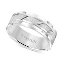 gCg fB[X O ANZT[ Men's White Tungsten Carbide Ring, 8mm Diamond-Cut Wedding Band Tungsten