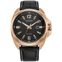 V`Y Y rv ANZT[ Eco-Drive Men's Sport Luxury Black Leather Strap Watch 42mm Black