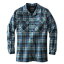 ڥɥȥ   ȥåץ Men's Original Board Plaid Shirt Blue Original Surf Plaid